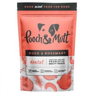 Snacks Dental – Pato & Alecrim (Limpeza de Dentes e Gengivas) –  POOCH & MUTT 120 grs