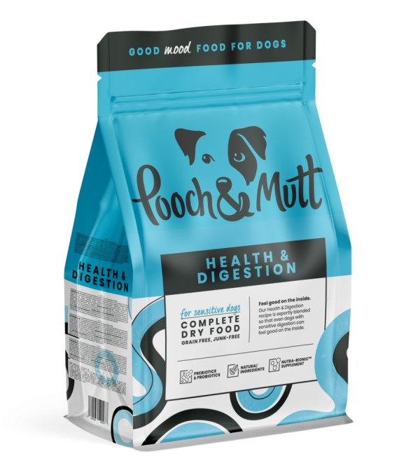 Ração HEALTH & DIGESTION ( Alergias e Estômagos Sensíveis ) - POOCH & MUTT